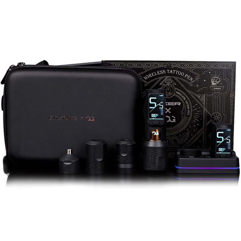Kit Machine à Tatouer Rotative Sans Fil - Batterie 1800mAh, 20 Aiguilles, Encre - Pour Débutants Et Pratique