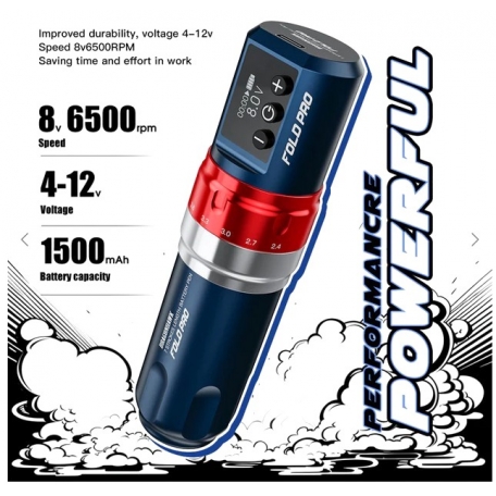 MACHINE ROTATIVE MAST FOLD PRO AVEC SA BATTERIE INTEGREE