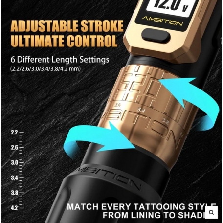 MACHINE ROTATIVE AMBITION SOLDIER 520 PRO AVEC SA BATTERIE INTEGREE