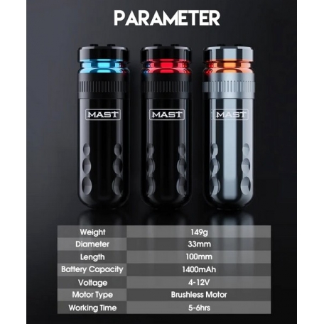 MACHINE ROTATIVE MAST RACER AVEC SA BATTERIE INTEGREE
