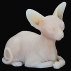 CHAT SPHINX EN SILICONE ULTRA REALISTE