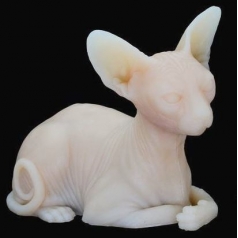 CHAT SPHINX EN SILICONE ULTRA REALISTE