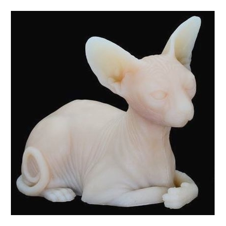 CHAT SPHINX EN SILICONE ULTRA REALISTE