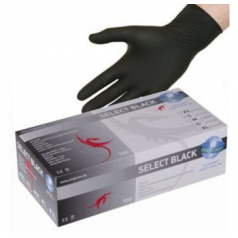 GANTS UNIGLOVES OU BLACK MAMBA LATEX NOIR (S)