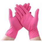 GANTS NITRILE ROSE (M)