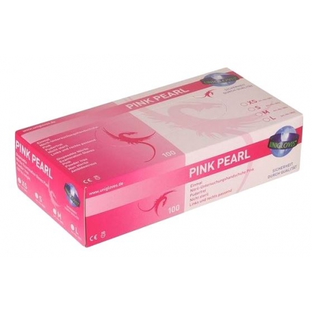 GANTS NITRILE ROSE (M)